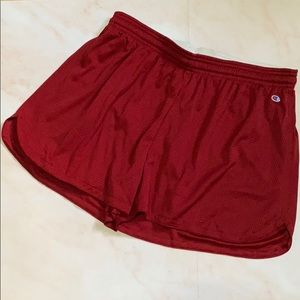 Champion Women Mesh Short Red Size Large